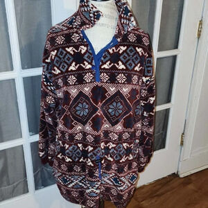 Vintage Sunbuster Womens Fleece Pullover Sweater Medium‎